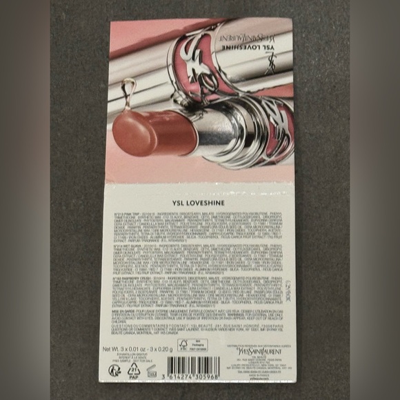 New YSL Yves Saint Laurent Loveshine Lip Oil Stick Pink Trip Wet Guava Raspberry - Picture 3 of 8